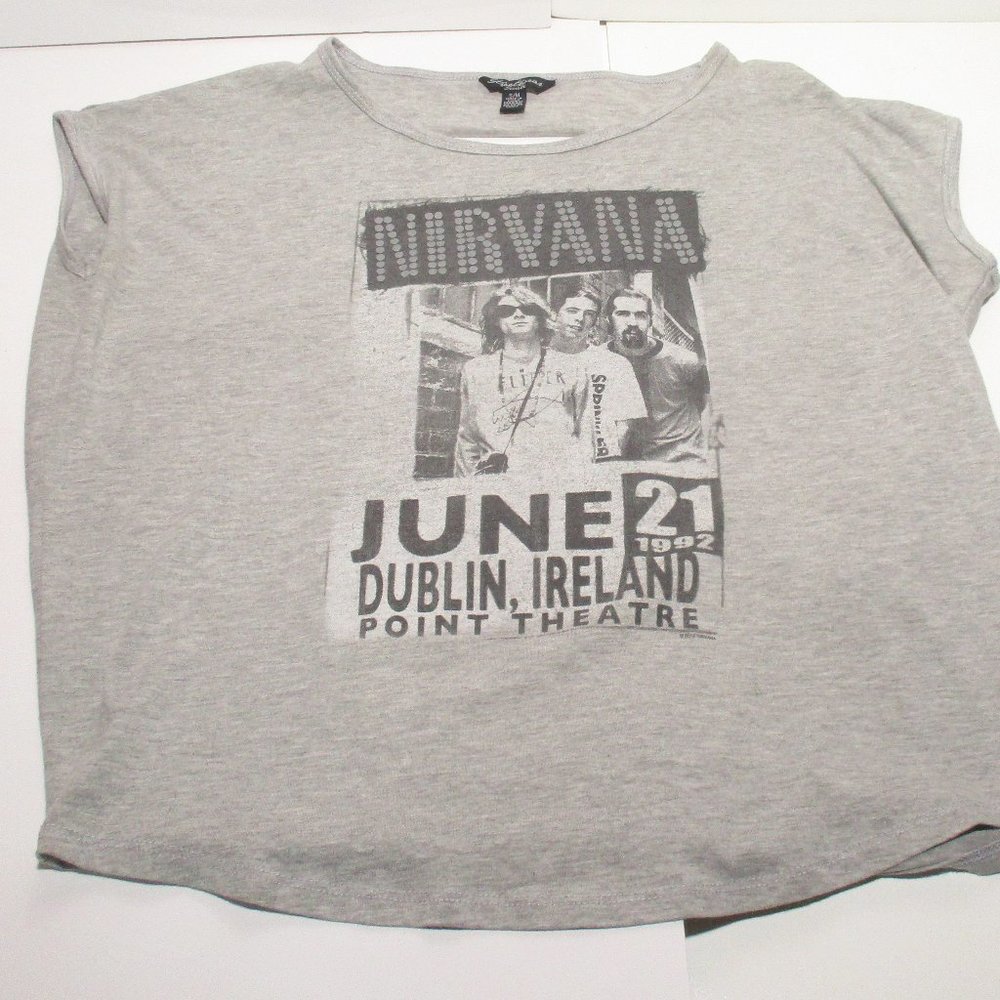 NIRVANA Dublin Ireland Point Theatre Sleeveless Woman's Modified Shirt Size S/M